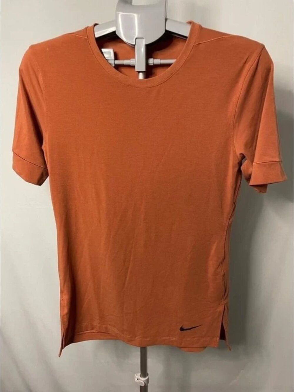 Nike Dri-FIT Training Shirt Womens Small Copper Athletic Activewear Top